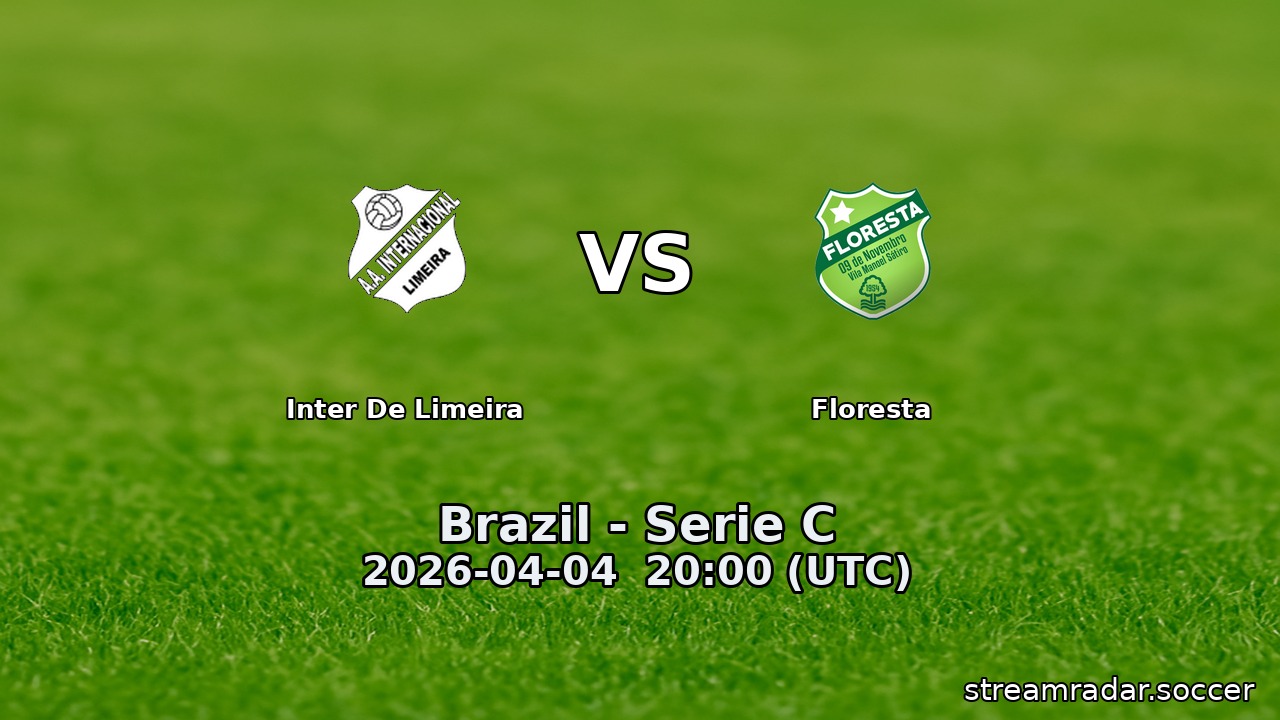 Inter De Limeira vs Floresta