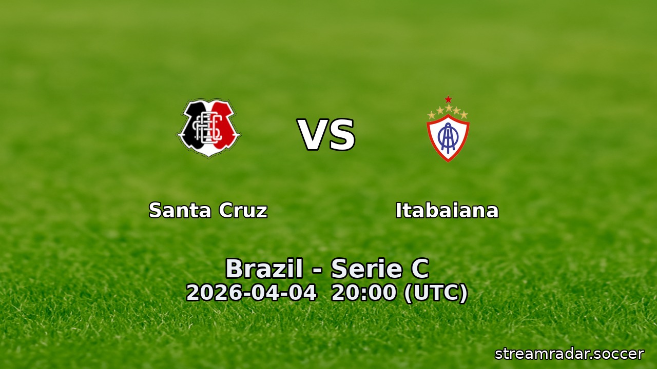 Santa Cruz vs Itabaiana