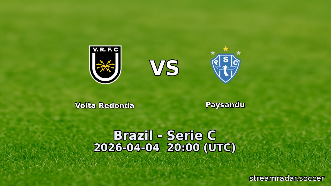 Volta Redonda vs Paysandu