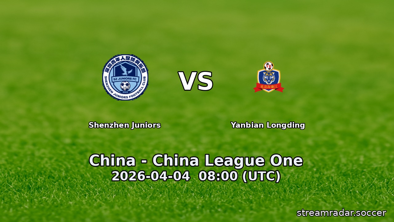 Shenzhen Juniors vs Yanbian Longding