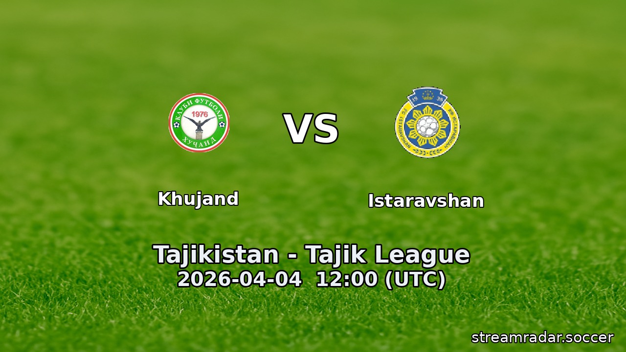 Khujand vs Istaravshan