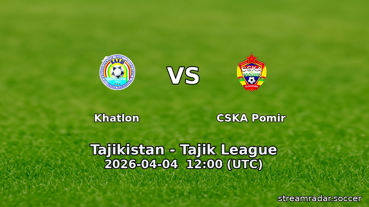 Khatlon vs CSKA Pomir