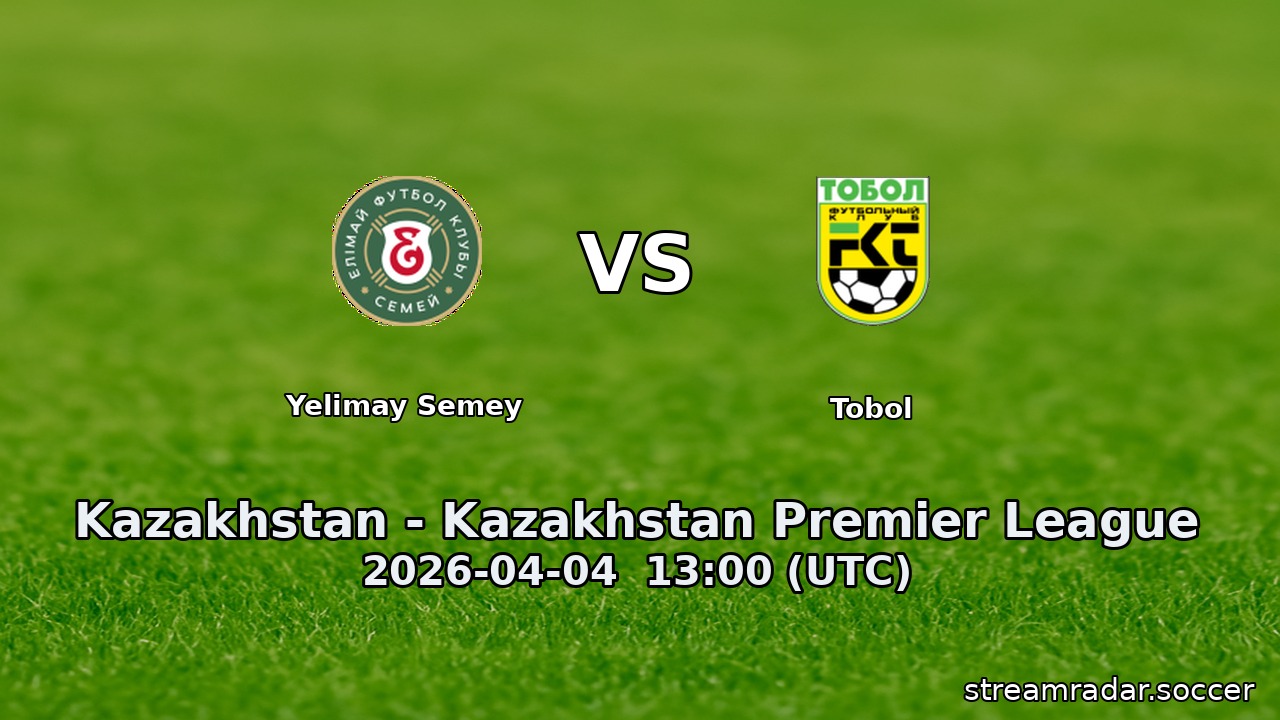 Yelimay Semey vs Tobol