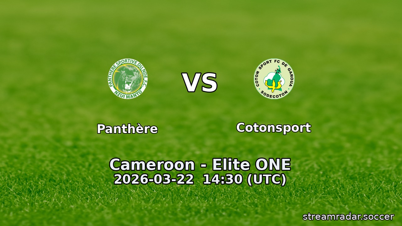 Panthère vs Cotonsport