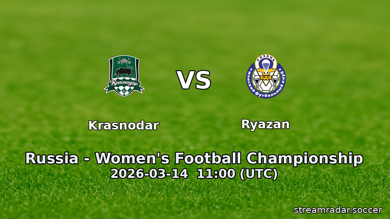 Krasnodar vs Ryazan