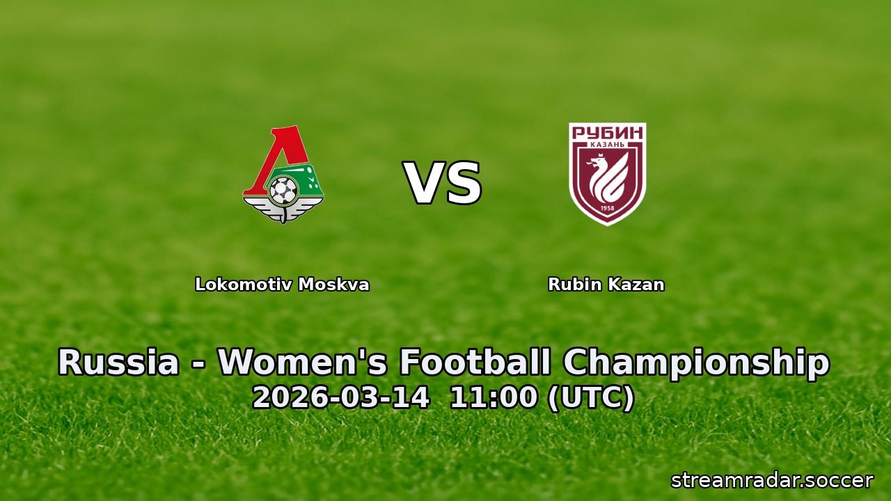 Lokomotiv Moskva vs Rubin Kazan