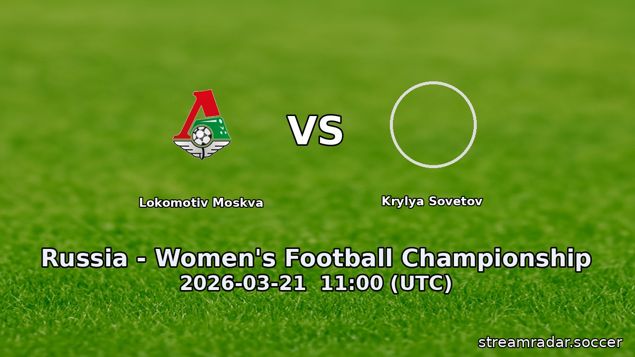 Lokomotiv Moskva vs Krylya Sovetov