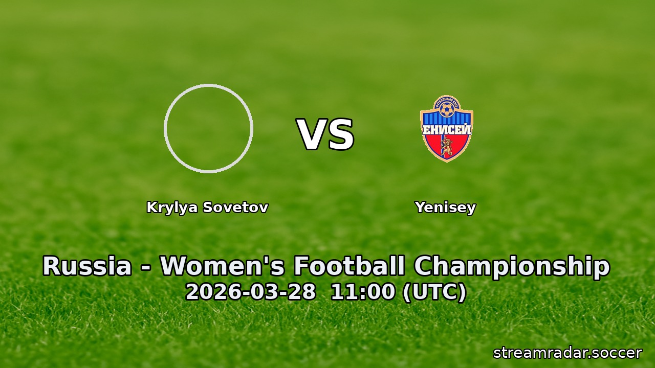Krylya Sovetov vs Yenisey