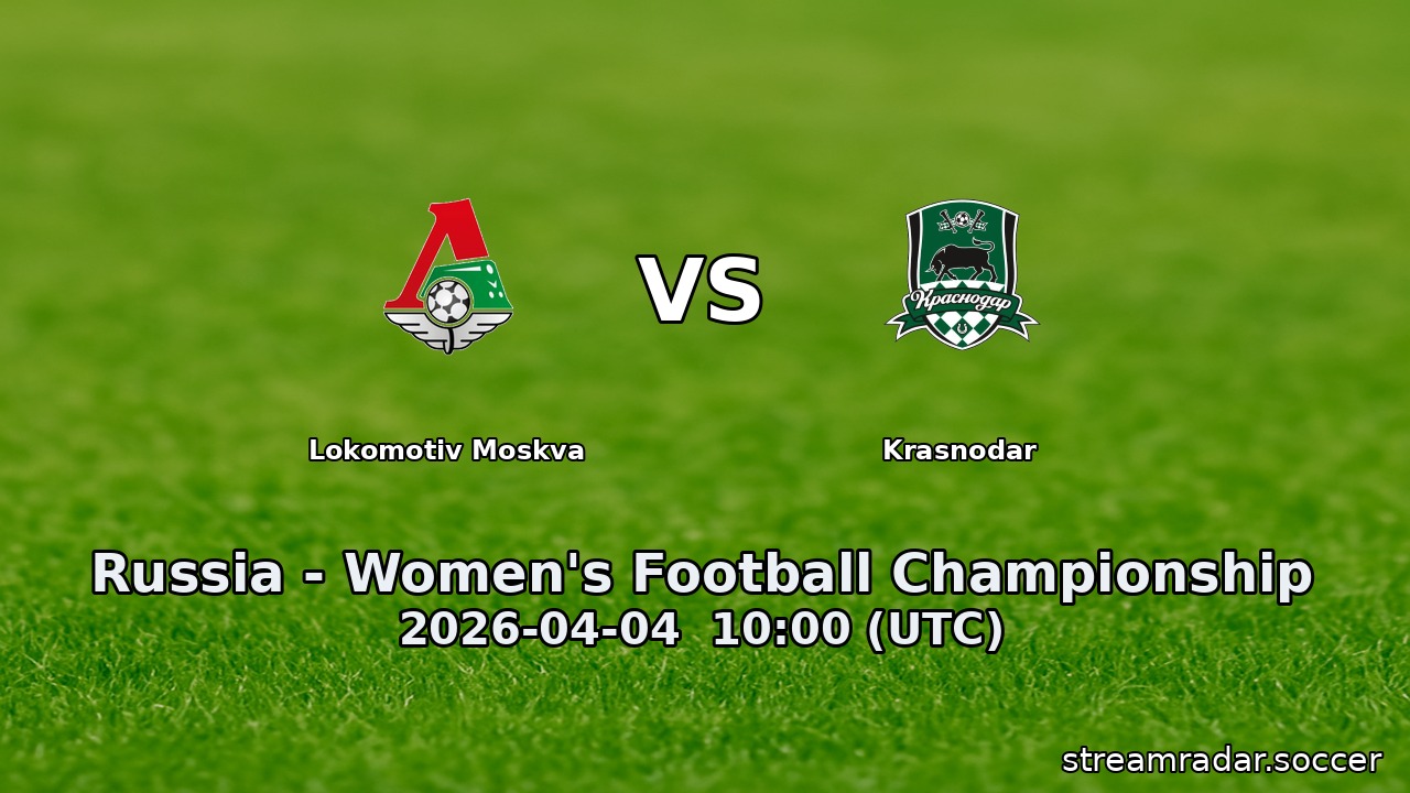 Lokomotiv Moskva vs Krasnodar