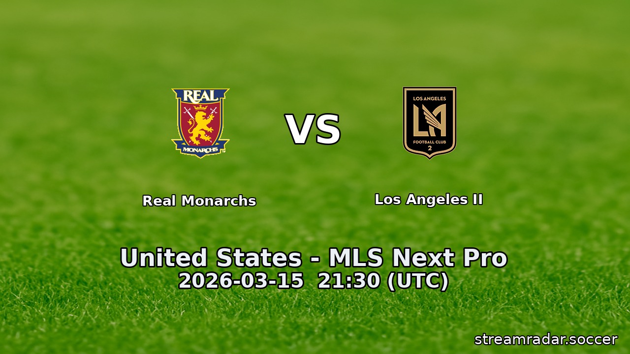 Real Monarchs vs Los Angeles II