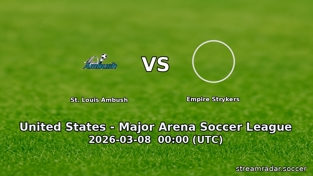 St. Louis Ambush vs Empire Strykers