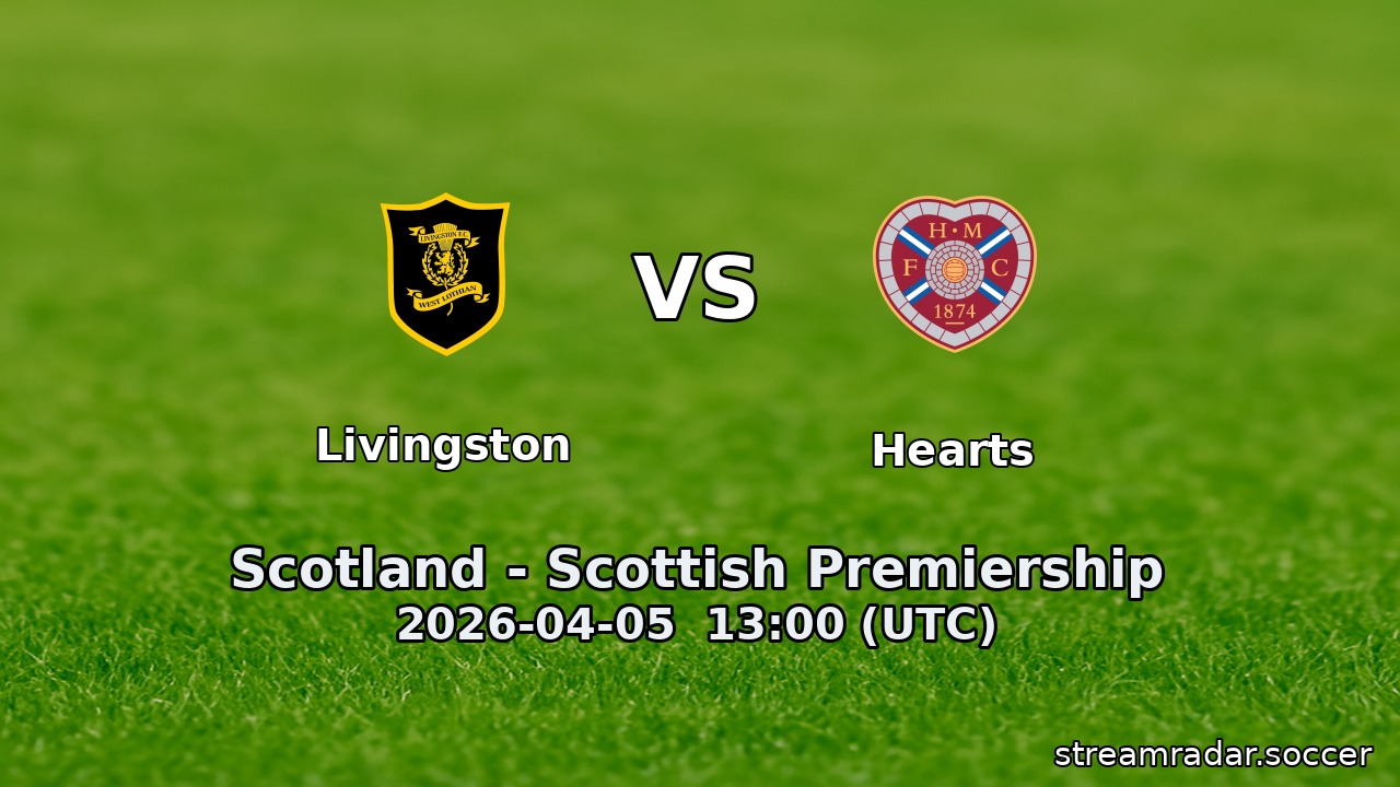 Livingston vs Hearts