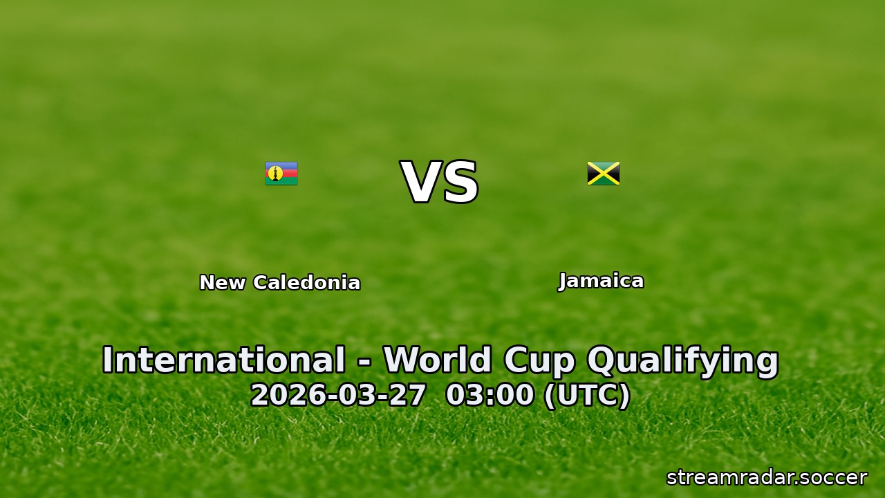New Caledonia vs Jamaica