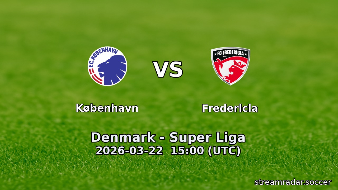 København vs Fredericia