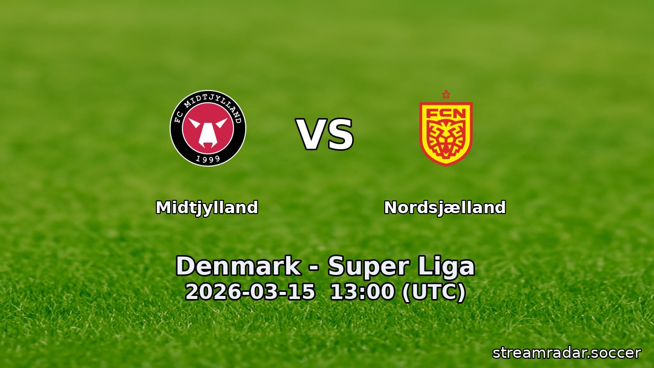 Midtjylland vs Nordsjælland