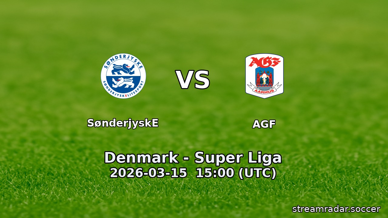 SønderjyskE vs AGF