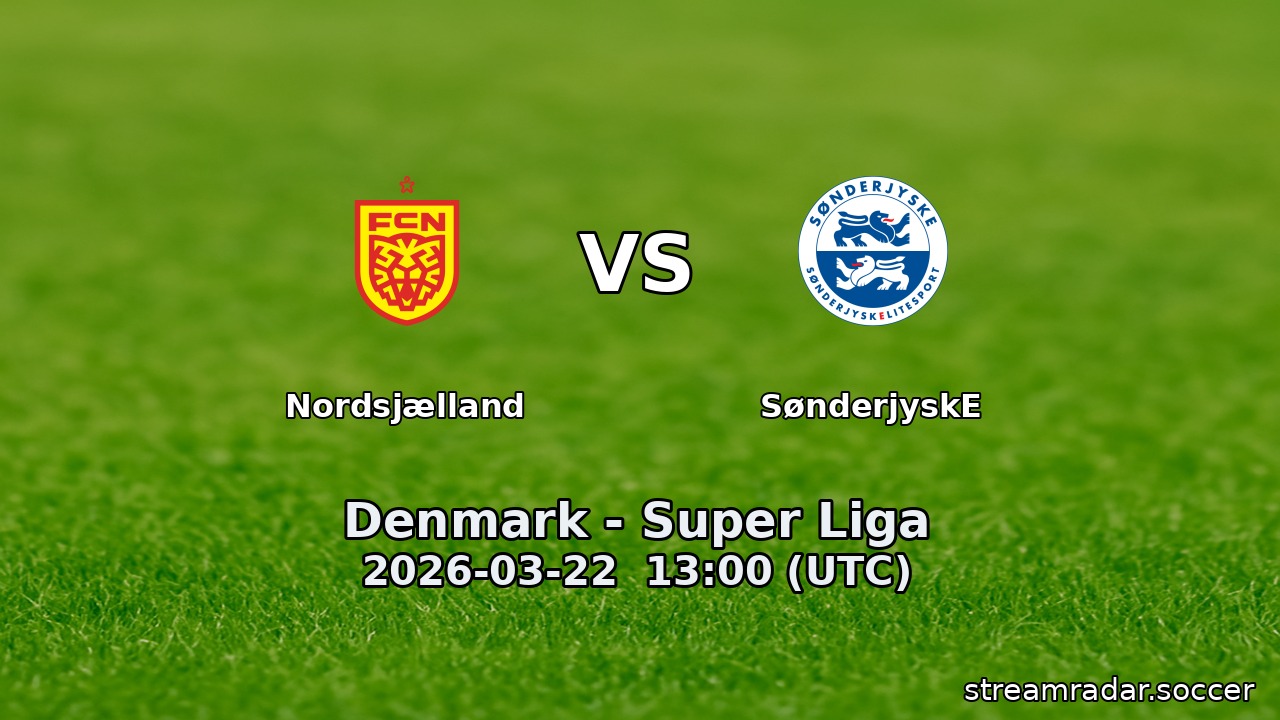 Nordsjælland vs SønderjyskE