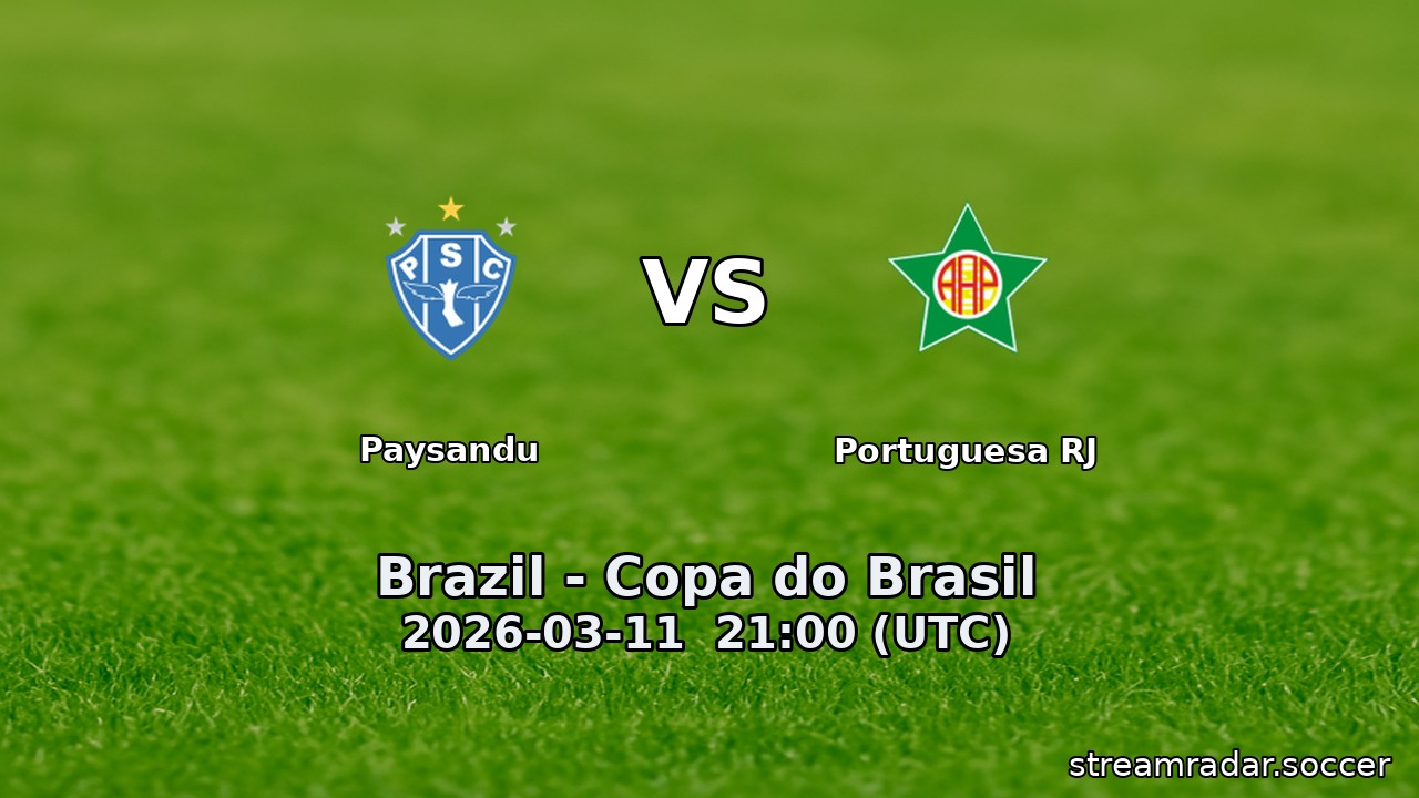 Paysandu vs Portuguesa RJ