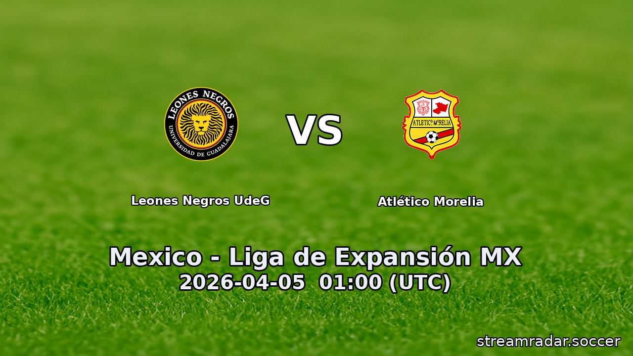 Leones Negros UdeG vs Atlético Morelia