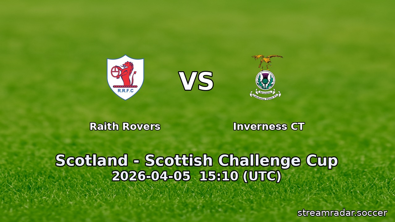 Raith Rovers vs Inverness CT