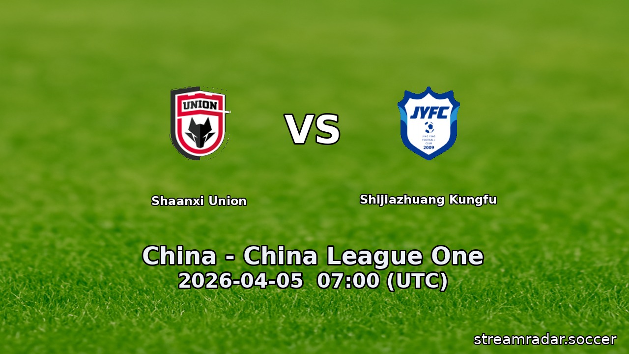 Shaanxi Union vs Shijiazhuang Kungfu