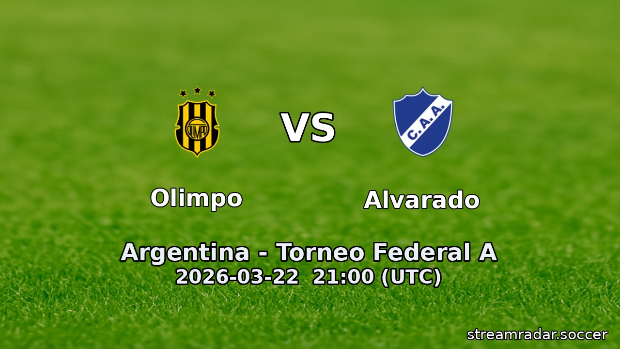 Olimpo vs Alvarado