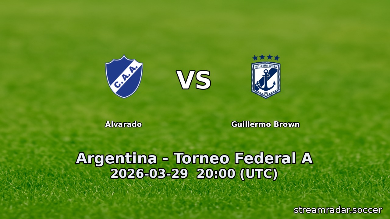 Alvarado vs Guillermo Brown