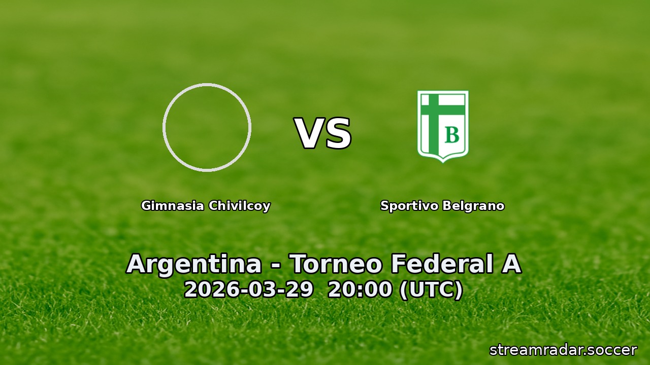 Gimnasia Chivilcoy vs Sportivo Belgrano