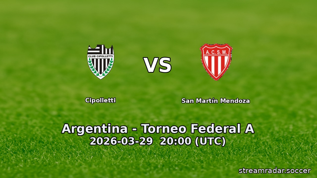 Cipolletti vs San Martín Mendoza