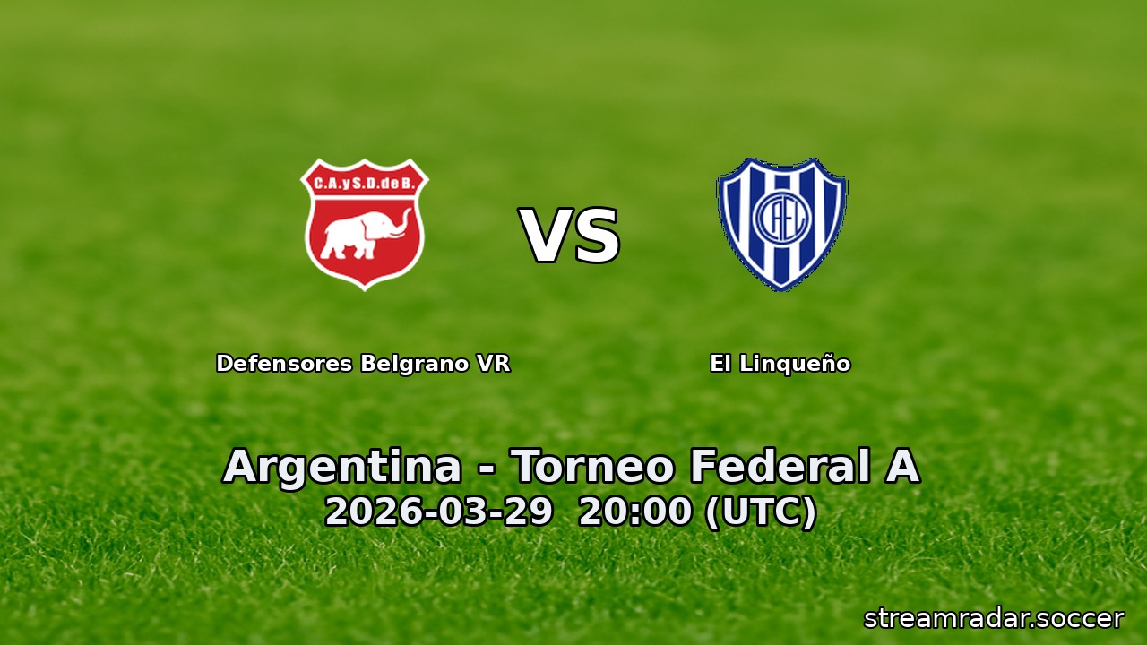 Defensores Belgrano VR vs El Linqueño