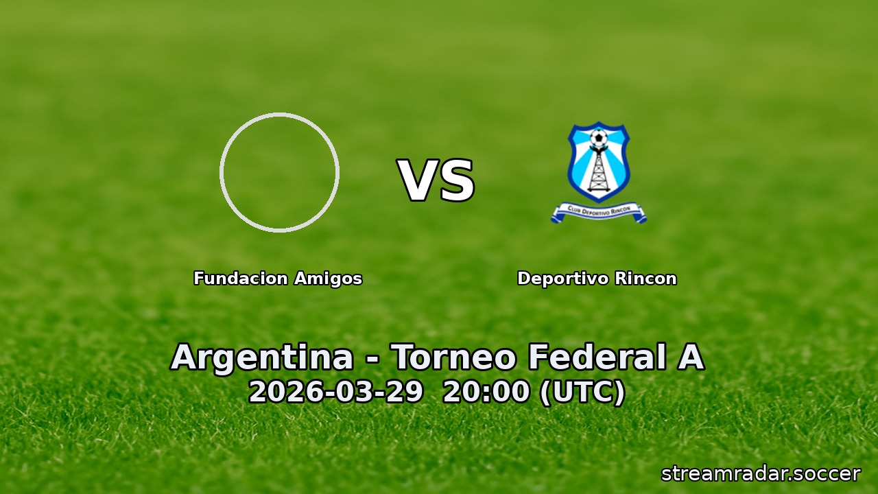 Fundacion Amigos vs Deportivo Rincon