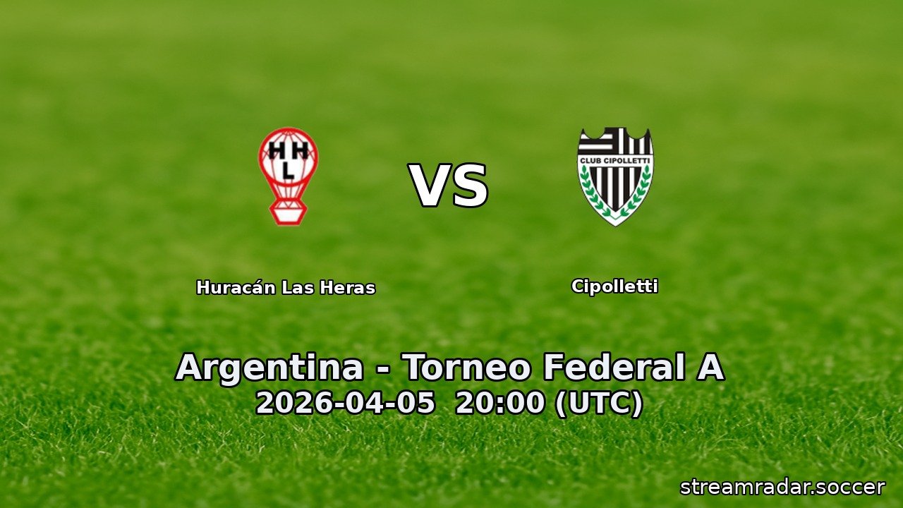 Huracán Las Heras vs Cipolletti