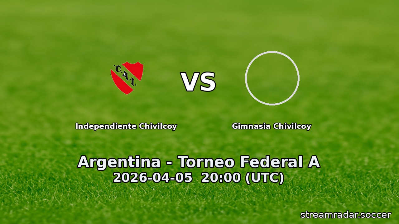 Independiente Chivilcoy vs Gimnasia Chivilcoy