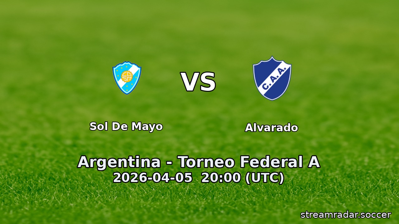 Sol de Mayo vs Alvarado