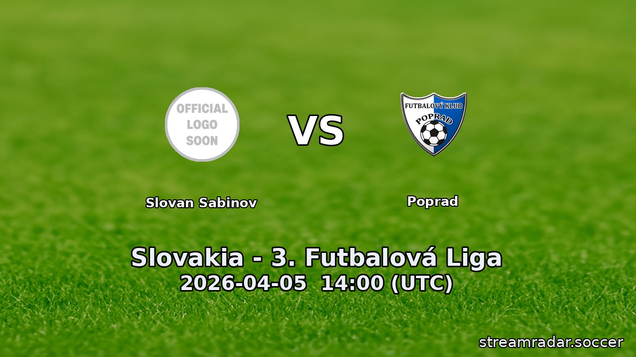 Slovan Sabinov vs Poprad