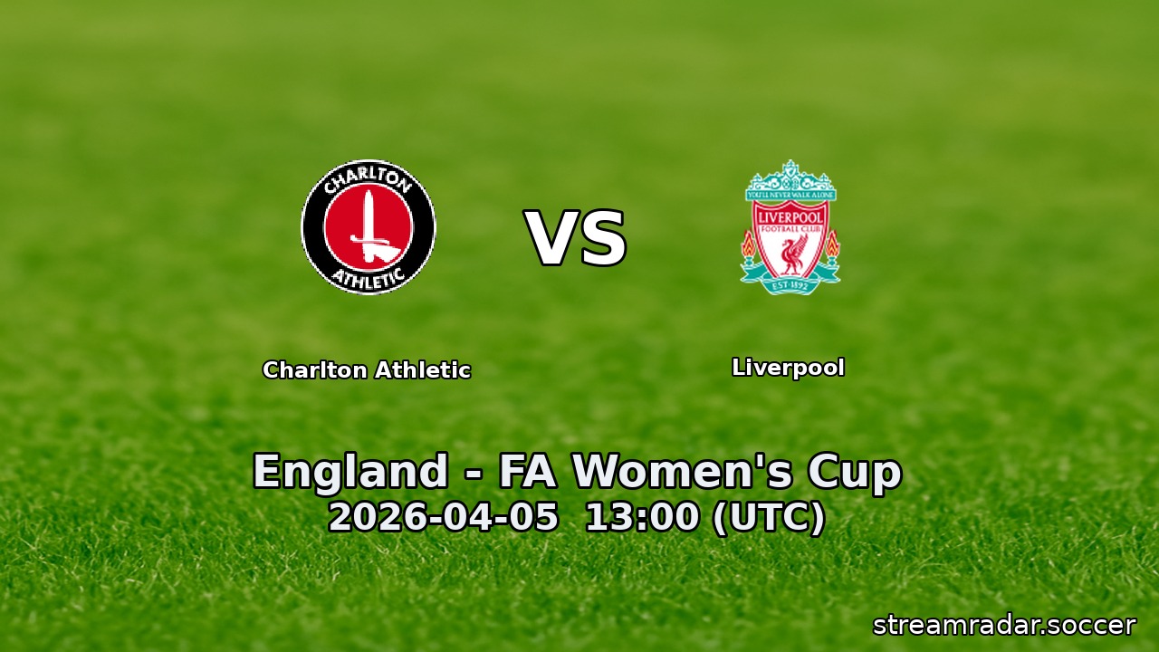 Charlton Athletic vs Liverpool