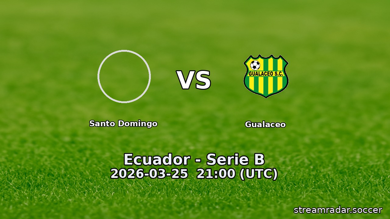 Santo Domingo vs Gualaceo