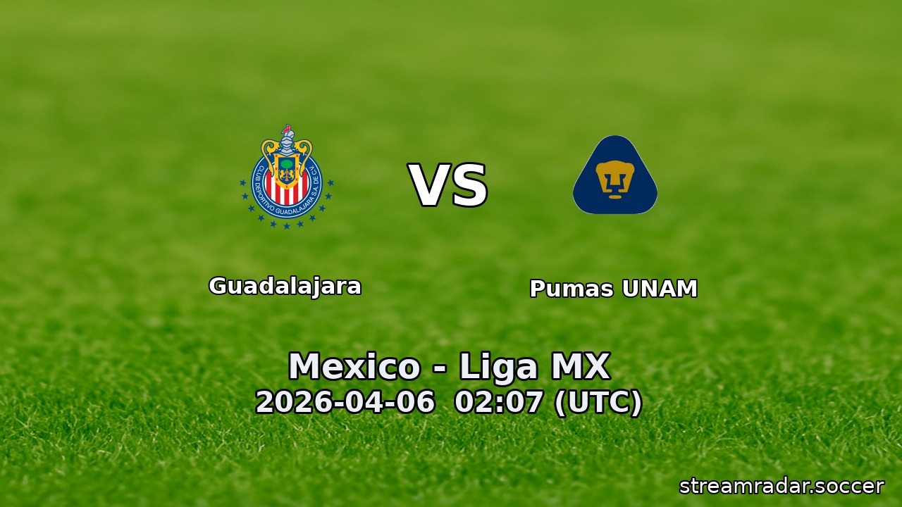 Guadalajara vs Pumas UNAM