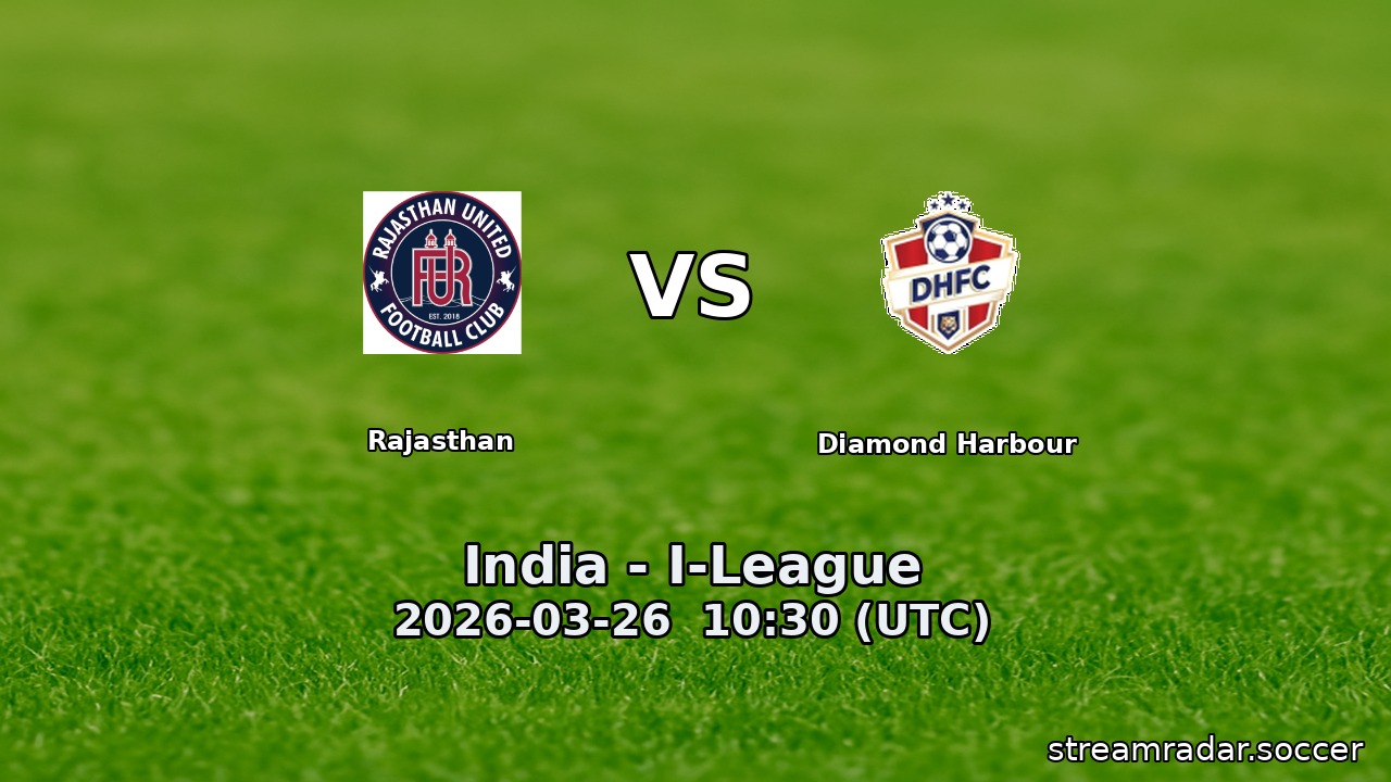 Rajasthan vs Diamond Harbour