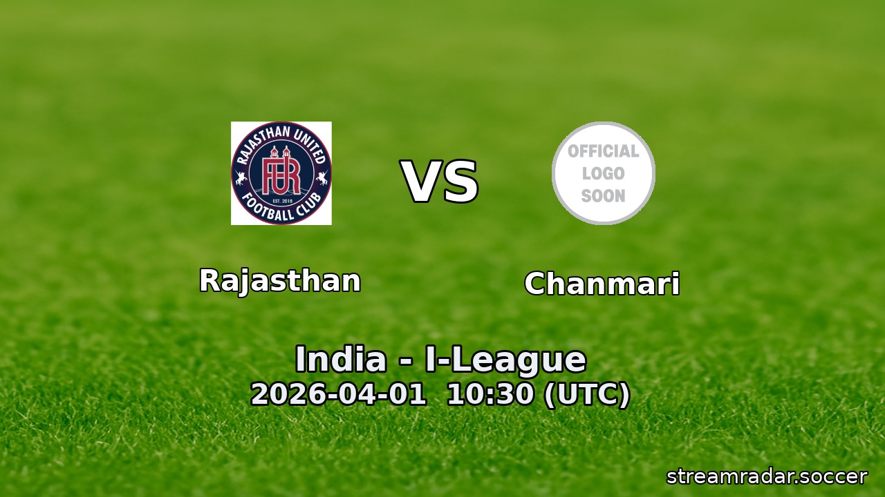 Rajasthan vs Chanmari