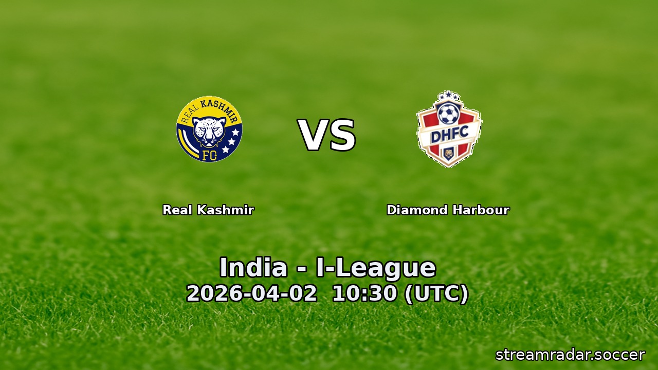 Real Kashmir vs Diamond Harbour