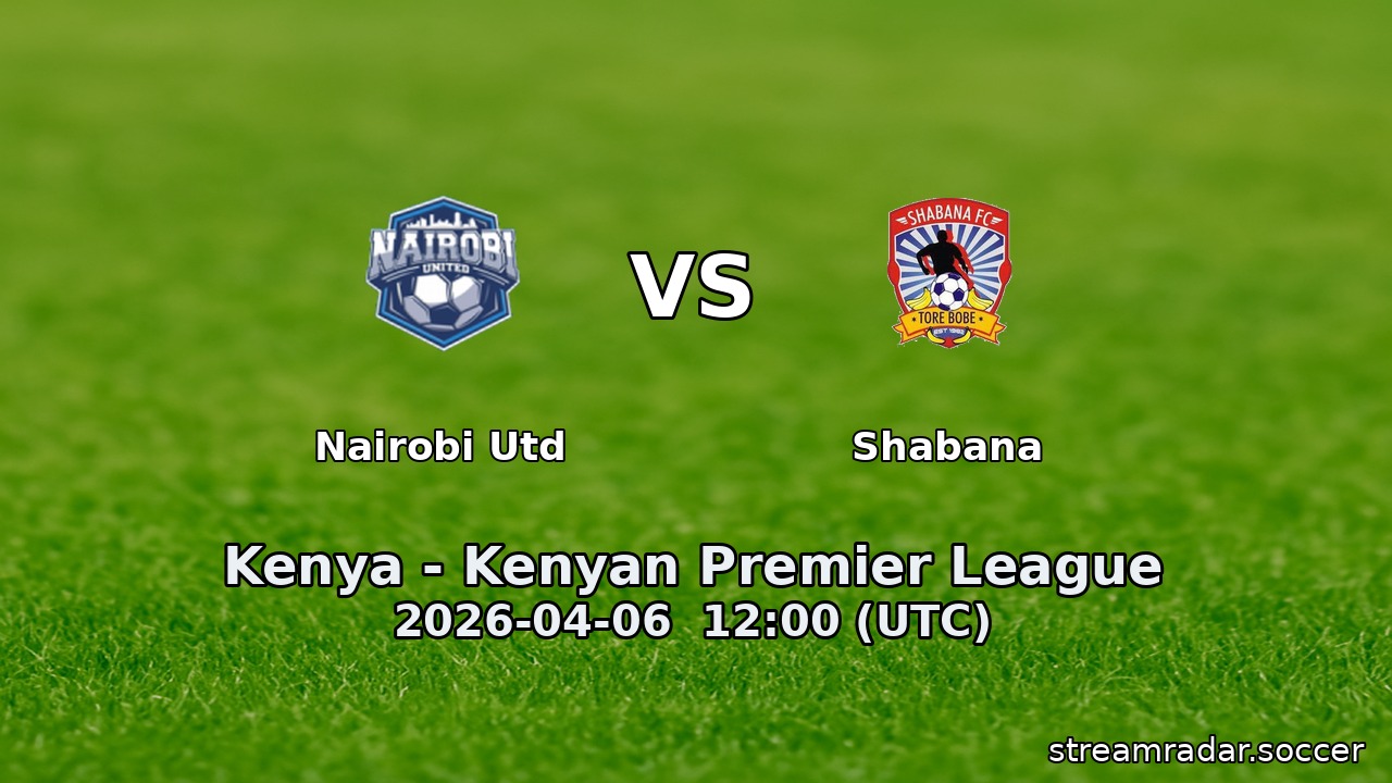 Nairobi Utd vs Shabana