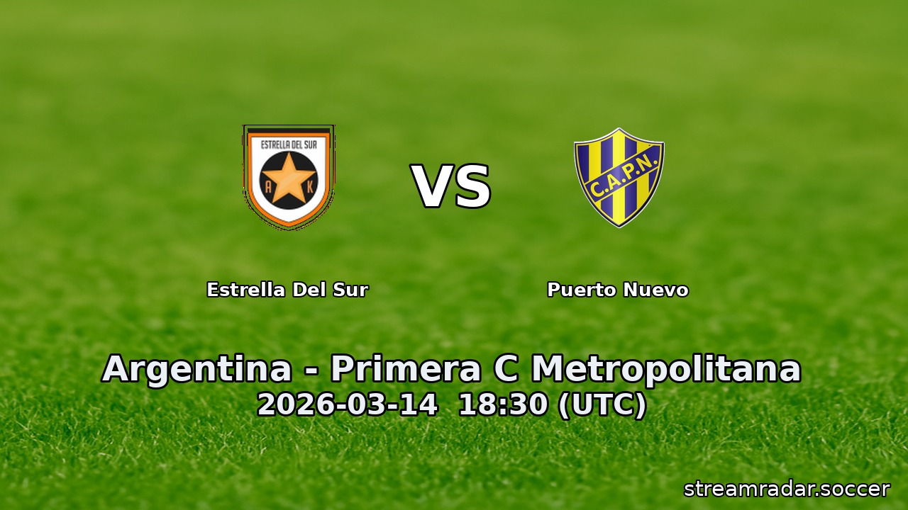 Estrella Del Sur vs Puerto Nuevo