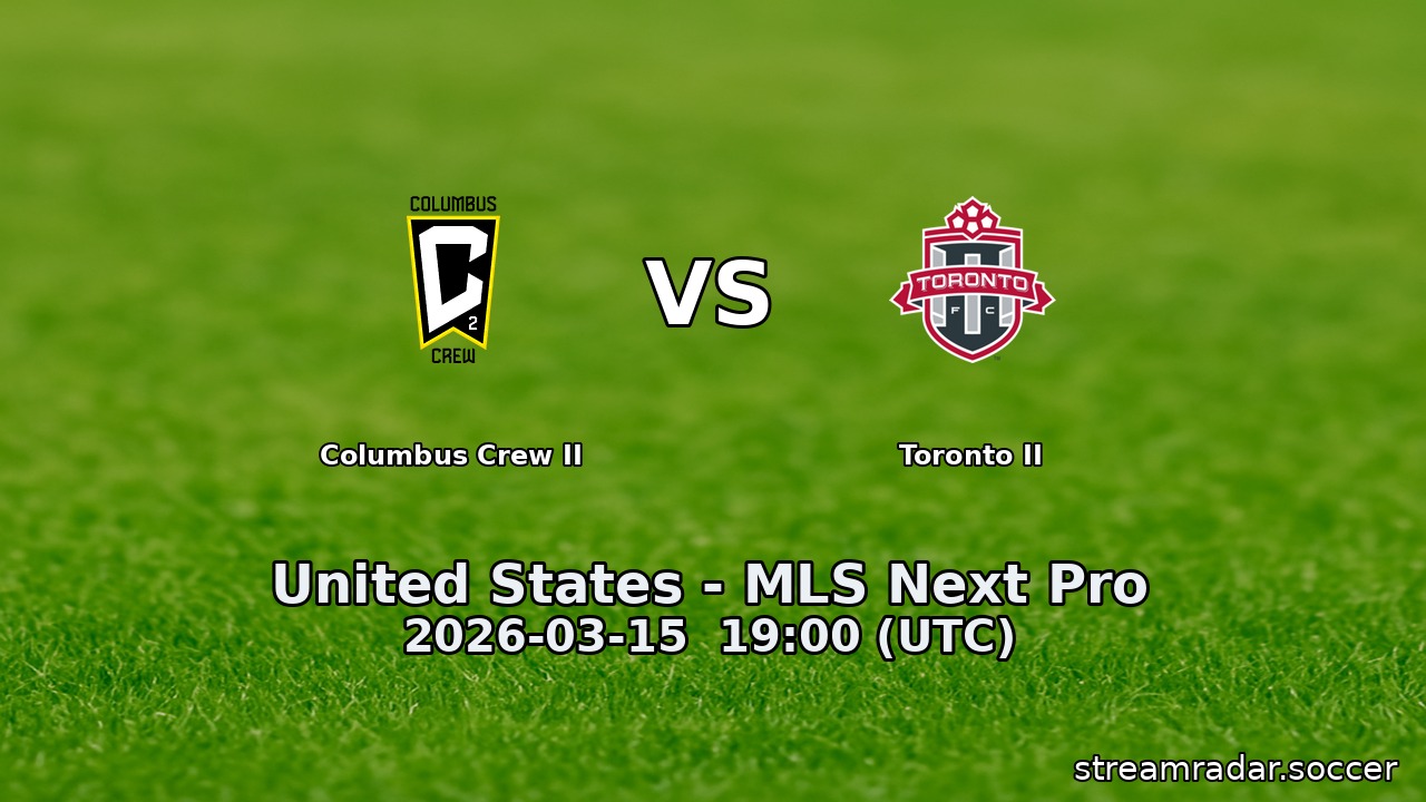 Columbus Crew II vs Toronto II