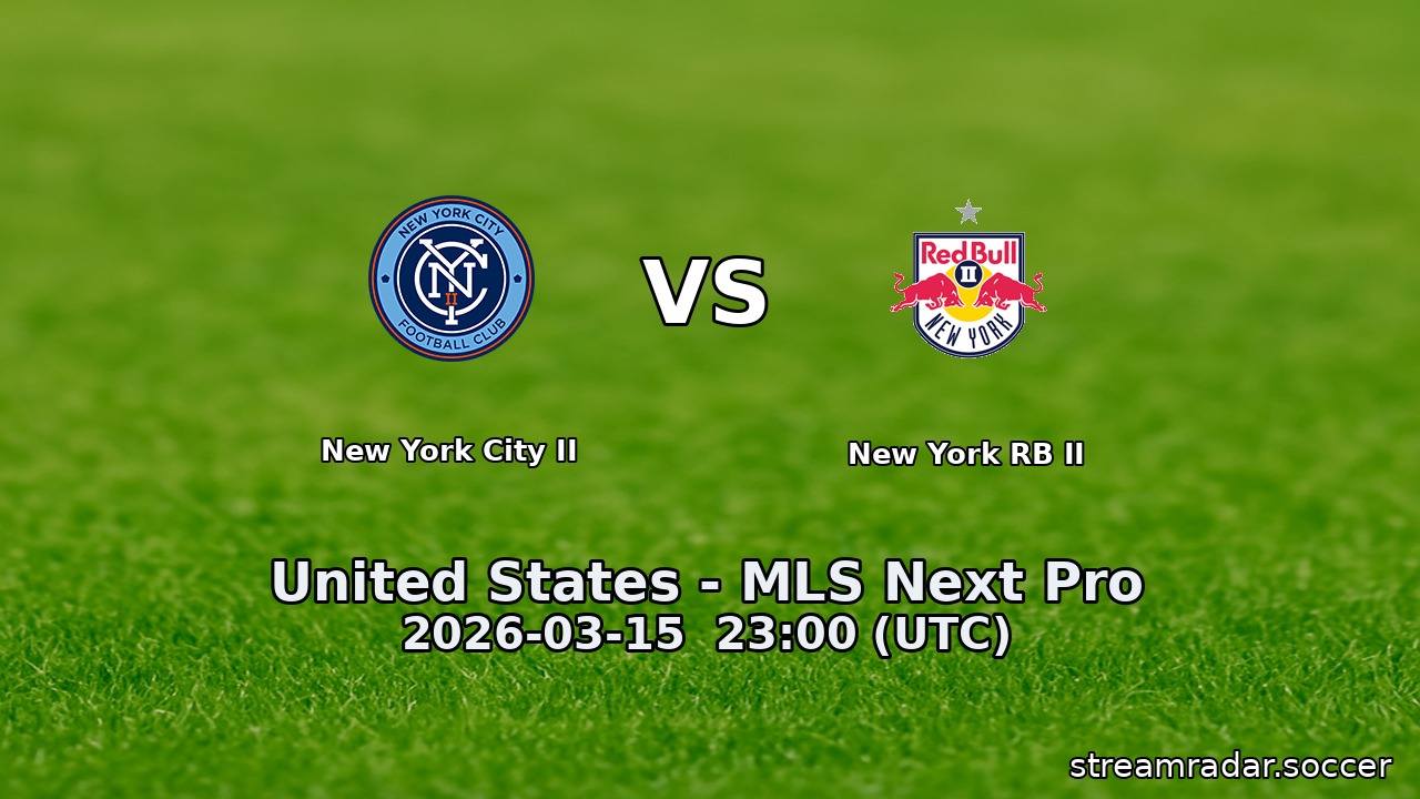 New York City II vs New York RB II