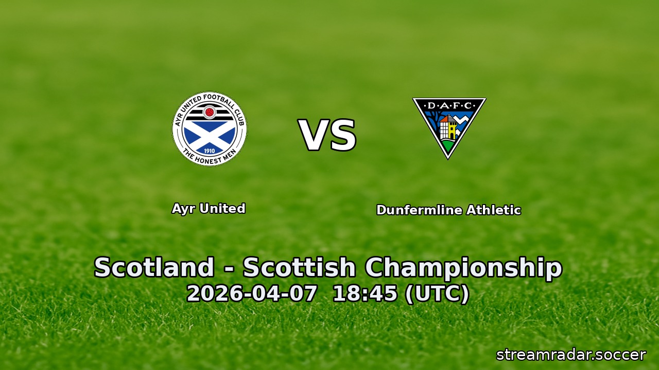 Ayr United vs Dunfermline Athletic