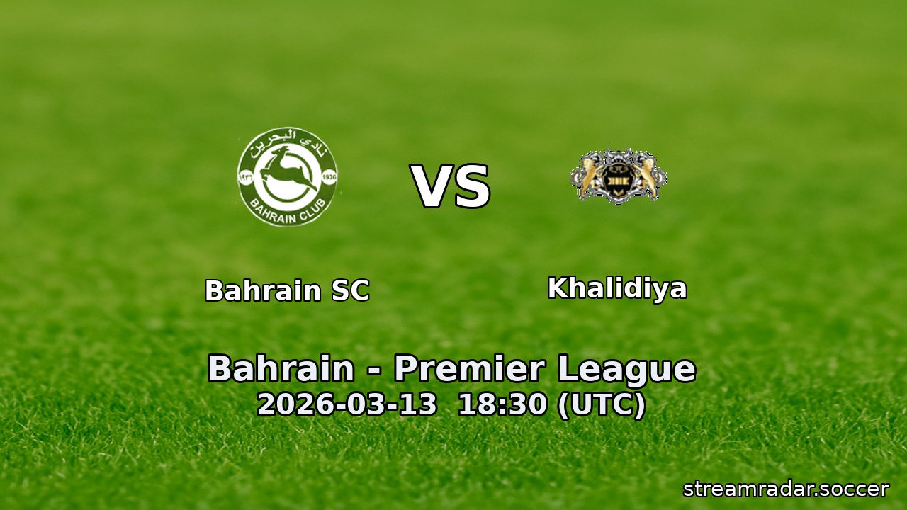 Bahrain SC vs Khalidiya
