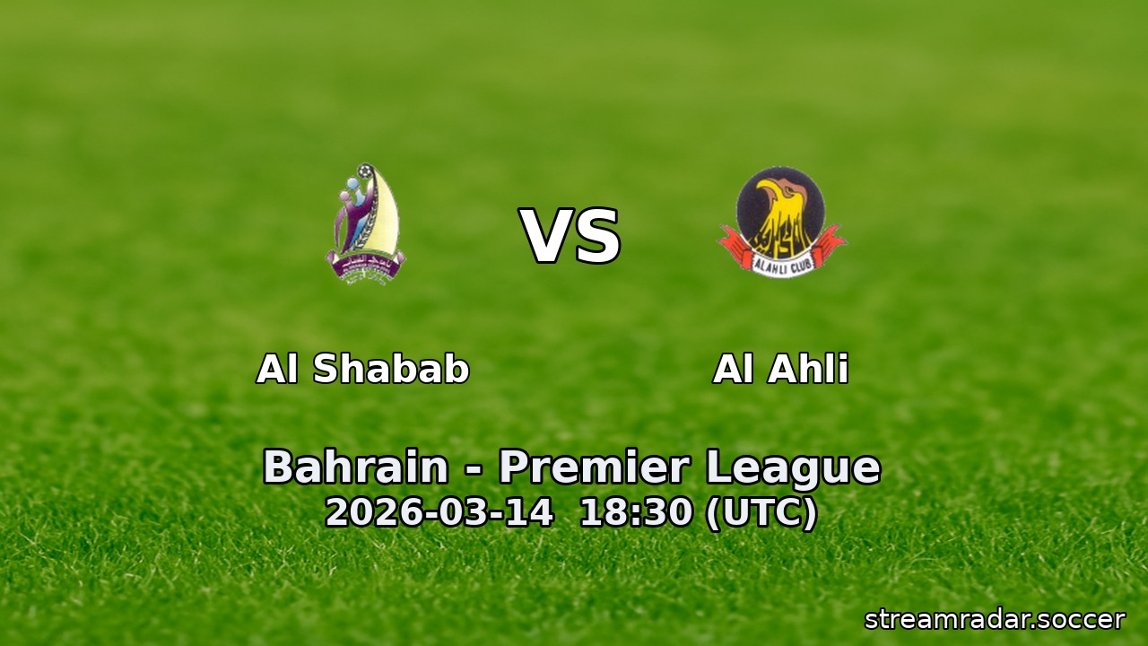 Al Shabab vs Al Ahli