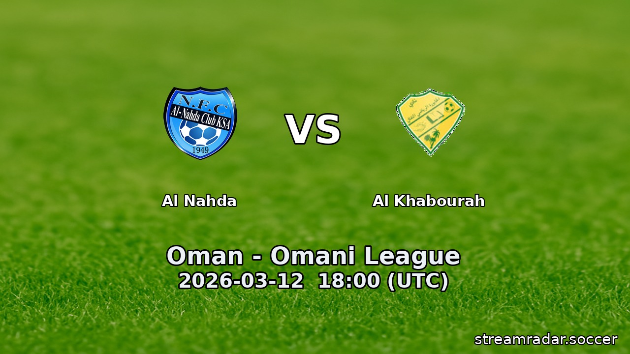 Al Nahda vs Al Khabourah