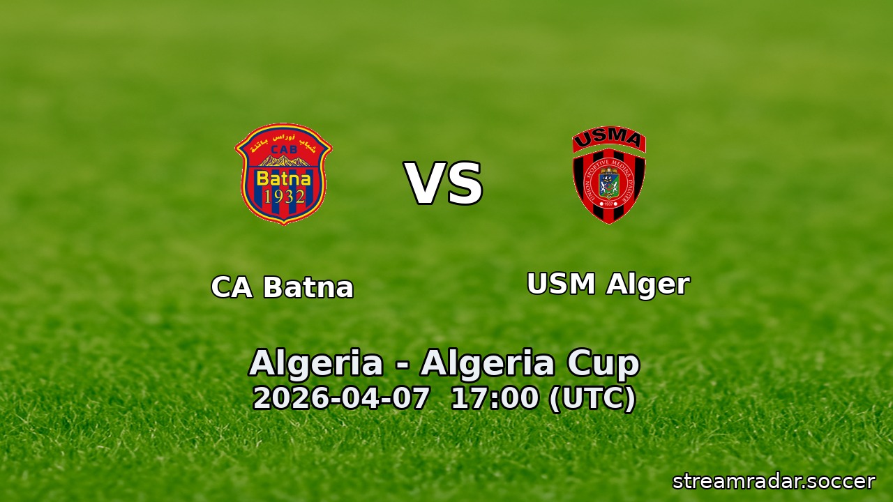 CA Batna vs USM Alger